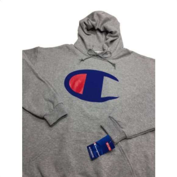 Champion BIG C LOGO Hoodie Sweatshirt 2XL - Picture 4 of 7